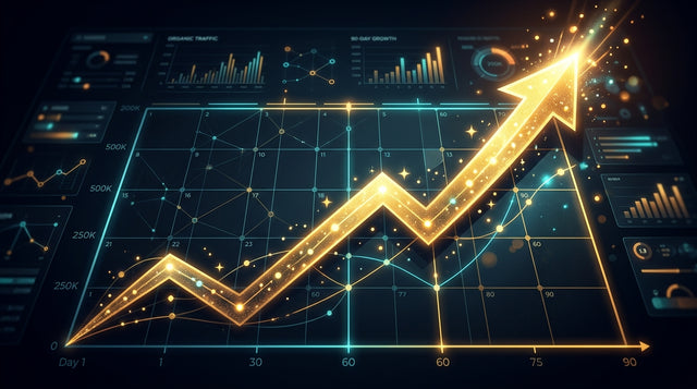 Crecimiento de trafico organico de tienda Shopify en 90 dias
