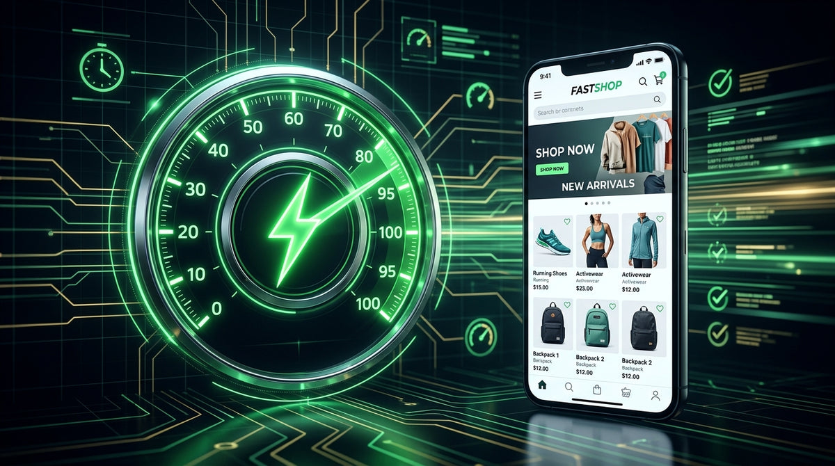Core Web Vitals de una tienda Shopify optimizada
