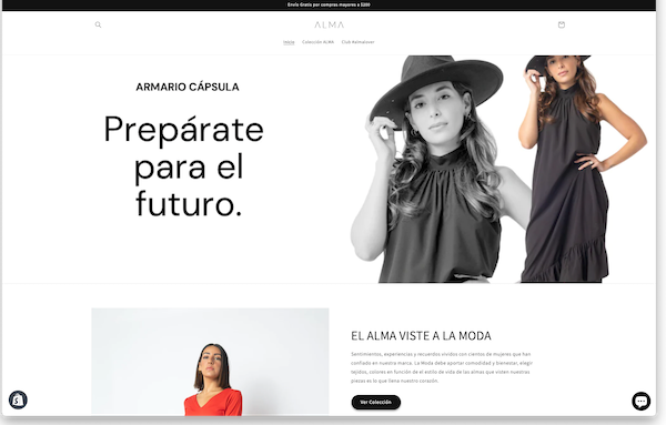 Alma Clothing es la mejor tienda de mujer para El Salvador 