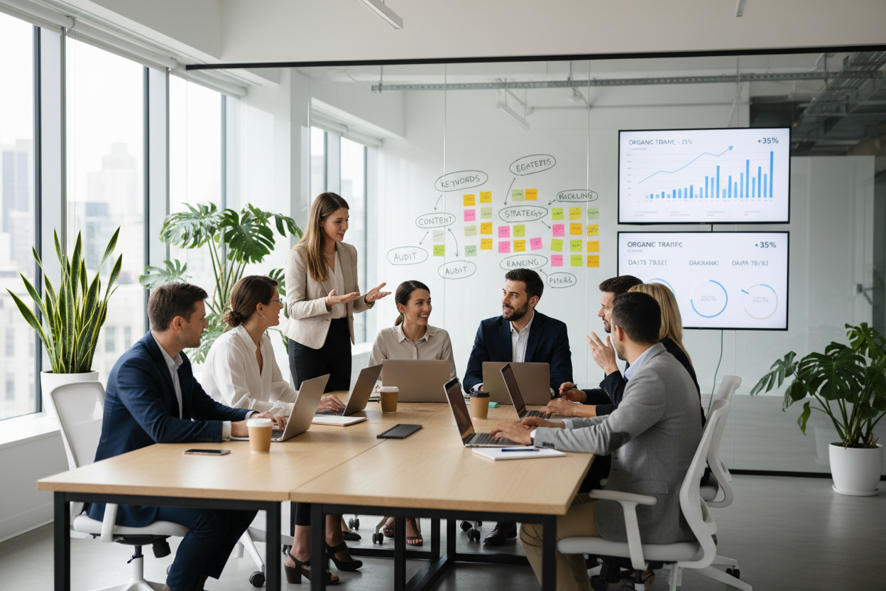 Equipo SEO de agencia digital